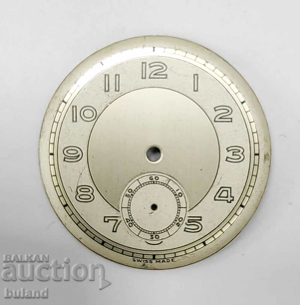 Old Swiss Watch Dial SWISS Made