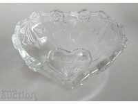 , GLASS BONBONNIERA FRUCTIERA IN THE SHAPE OF HEART