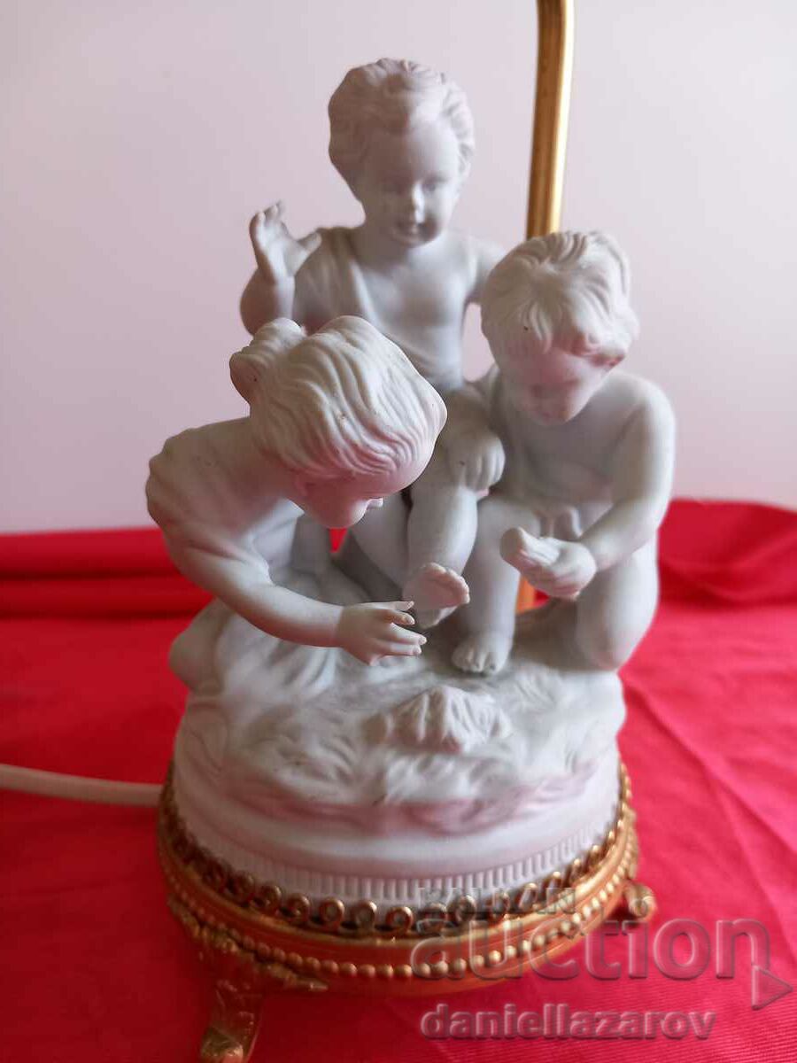 Unterweissbach Old Table Lamp, Cherubs, Angels with price 130.00 BGN | € 66.47 Unterweissbach Old Table Lamp, Cherubs, Angels with price 130.00 BGN | € 66.47