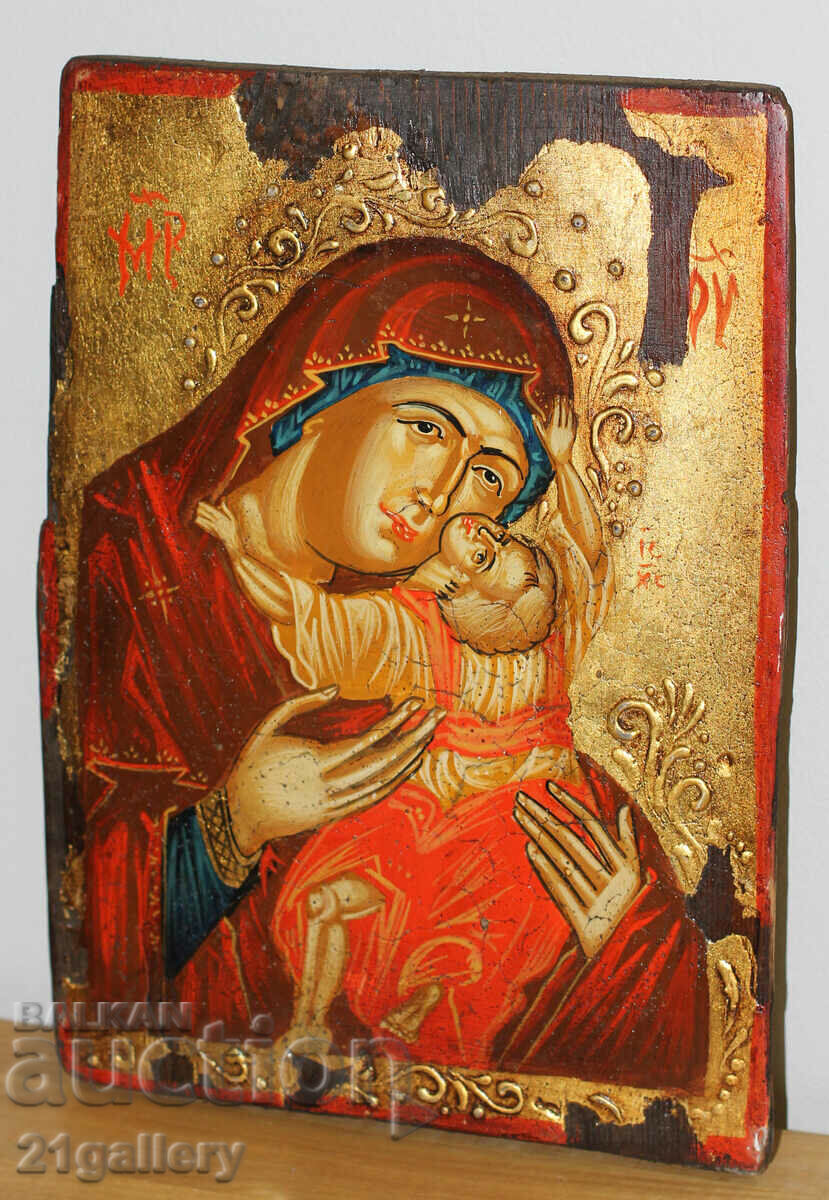 Delivery of Contemporary icon of the Holy Mother of God with the Child Delivery of Contemporary icon of the Holy Mother of God with the Child