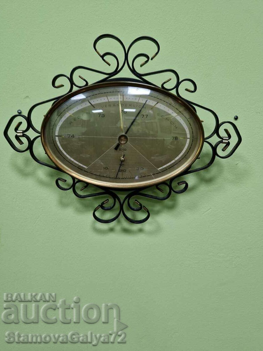 Δημοπρασία Σπάνιο αντίκα γερμανικό βαρόμετρο με θερμόμετρο Δημοπρασία Σπάνιο αντίκα γερμανικό βαρόμετρο με θερμόμετρο