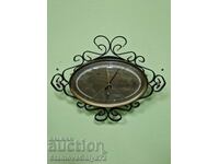 Rar barometru german antic cu termometru