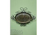 Rar barometru german antic cu termometru