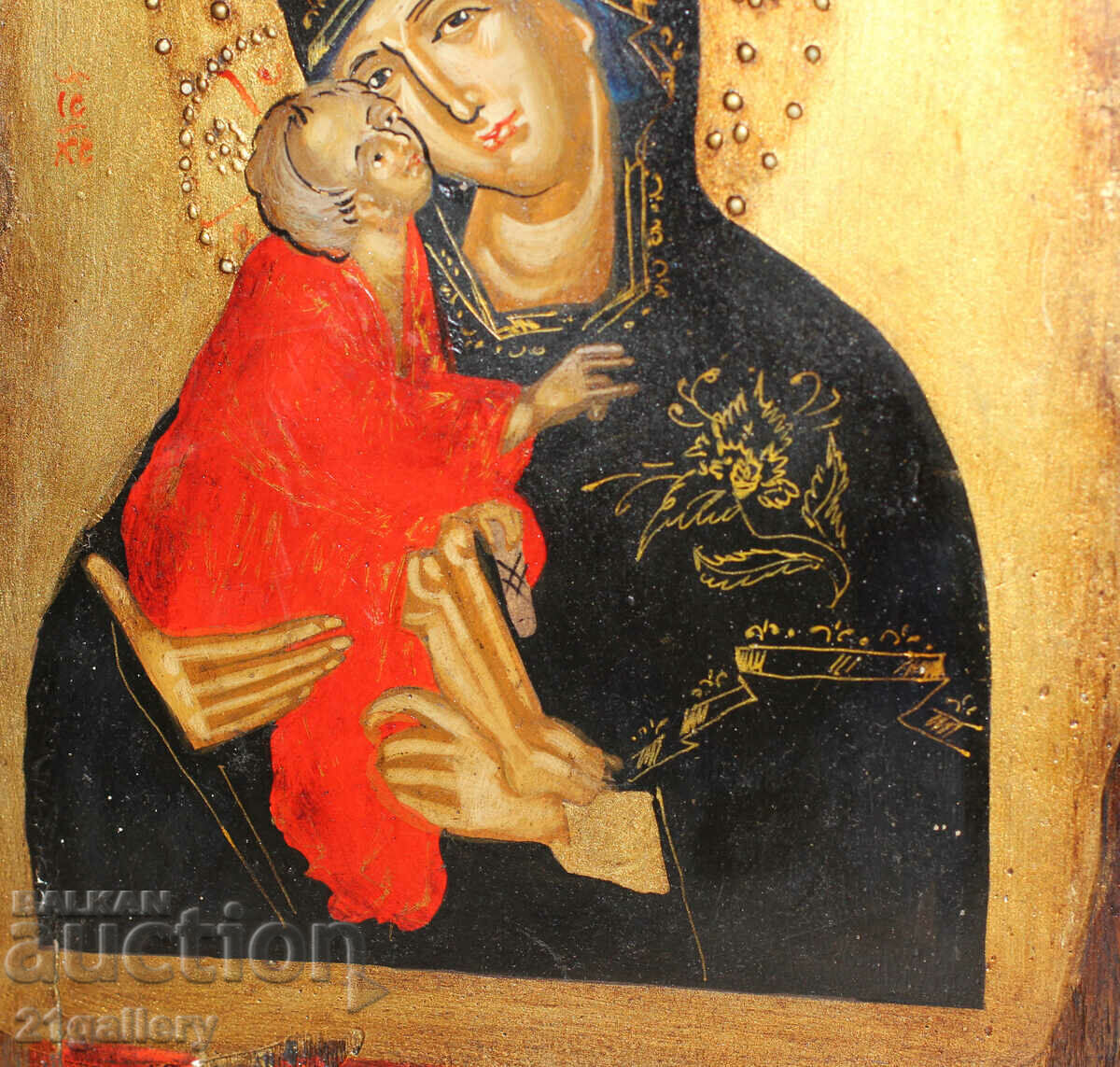 Съвременна икона Света Богородица с Младенеца - 6 Съвременна икона Света Богородица с Младенеца - 6