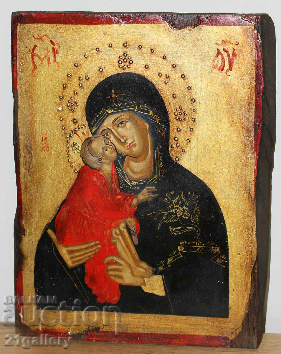 Contemporary icon of the Holy Mother of God with the Child