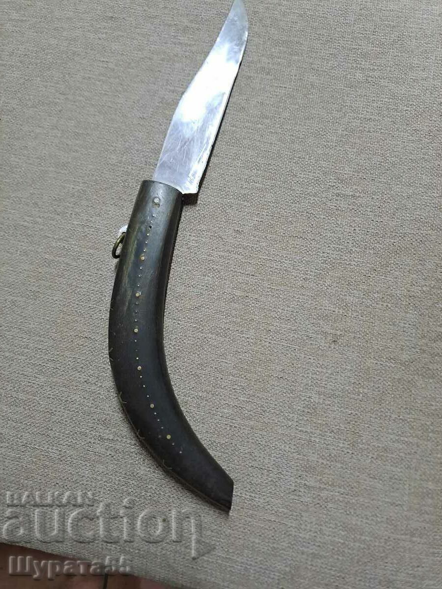 Old knife blade 15.5 cm. Length 33 cm. Old knife blade 15.5 cm. Length 33 cm.