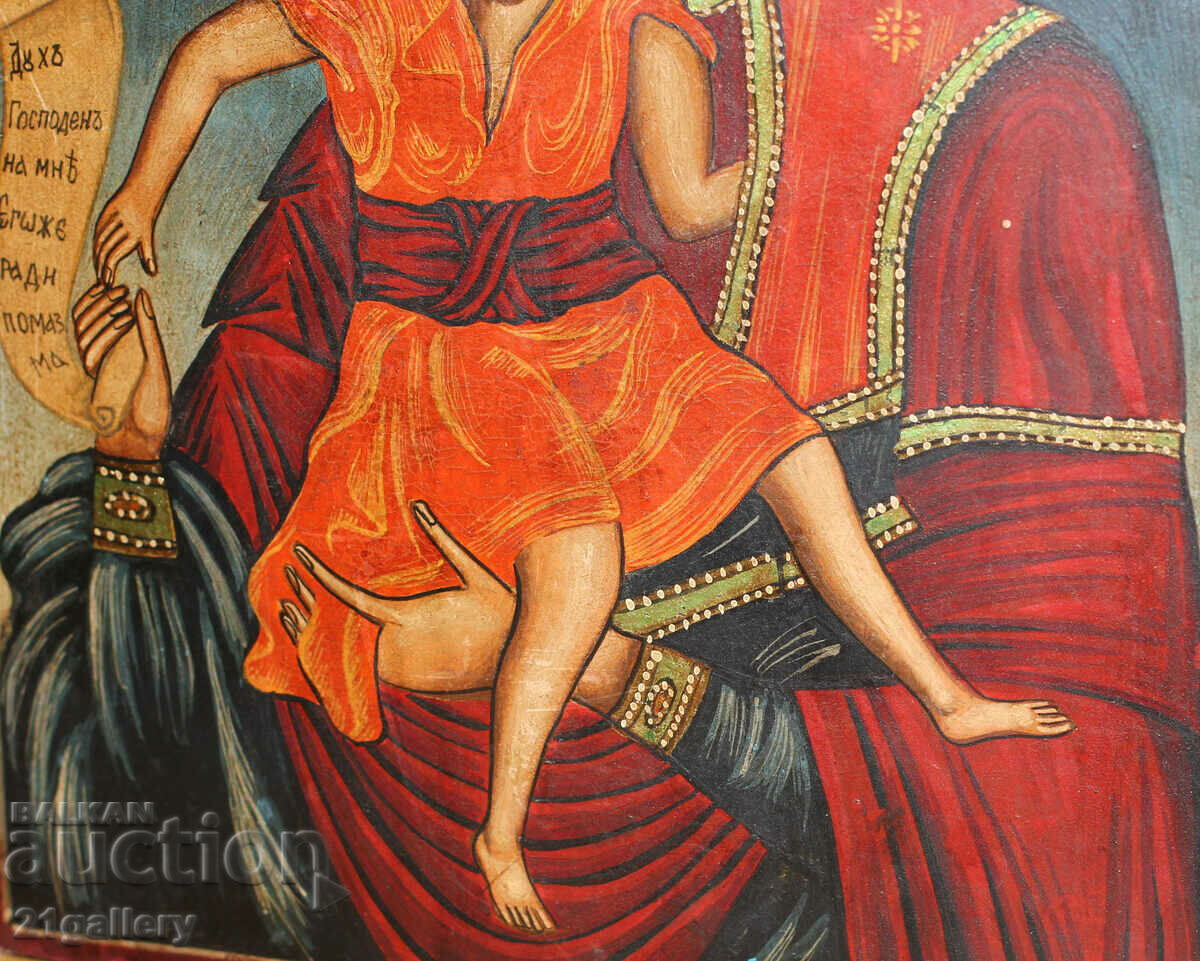 Hand-painted icon of the Holy Mother of God with the Eleusis Child - 7 Hand-painted icon of the Holy Mother of God with the Eleusis Child - 7