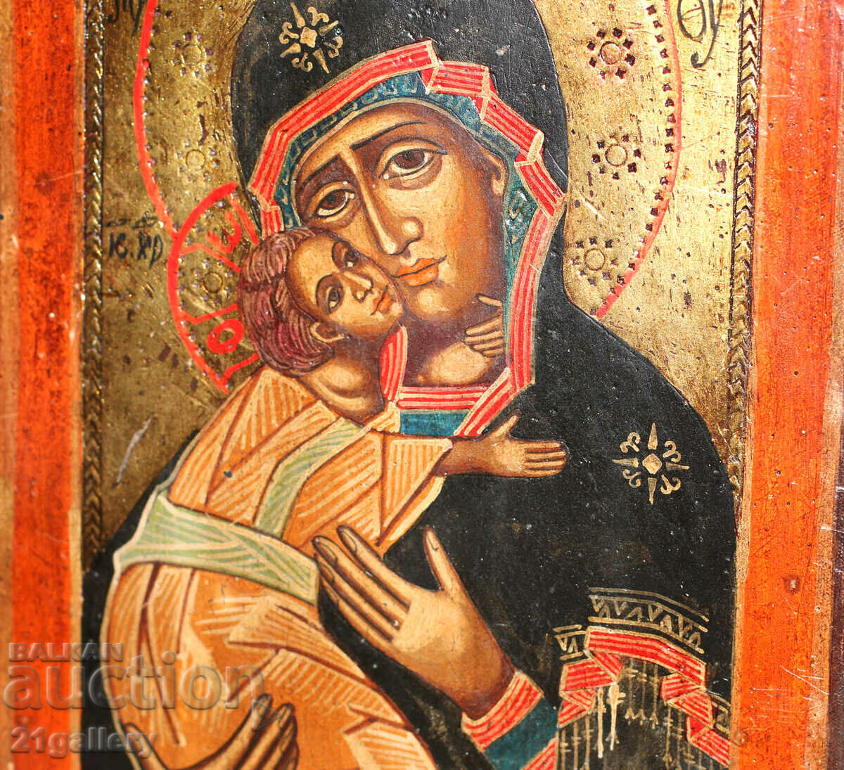 Hand-painted icon of the Holy Mother of God with the Child - 5 Hand-painted icon of the Holy Mother of God with the Child - 5