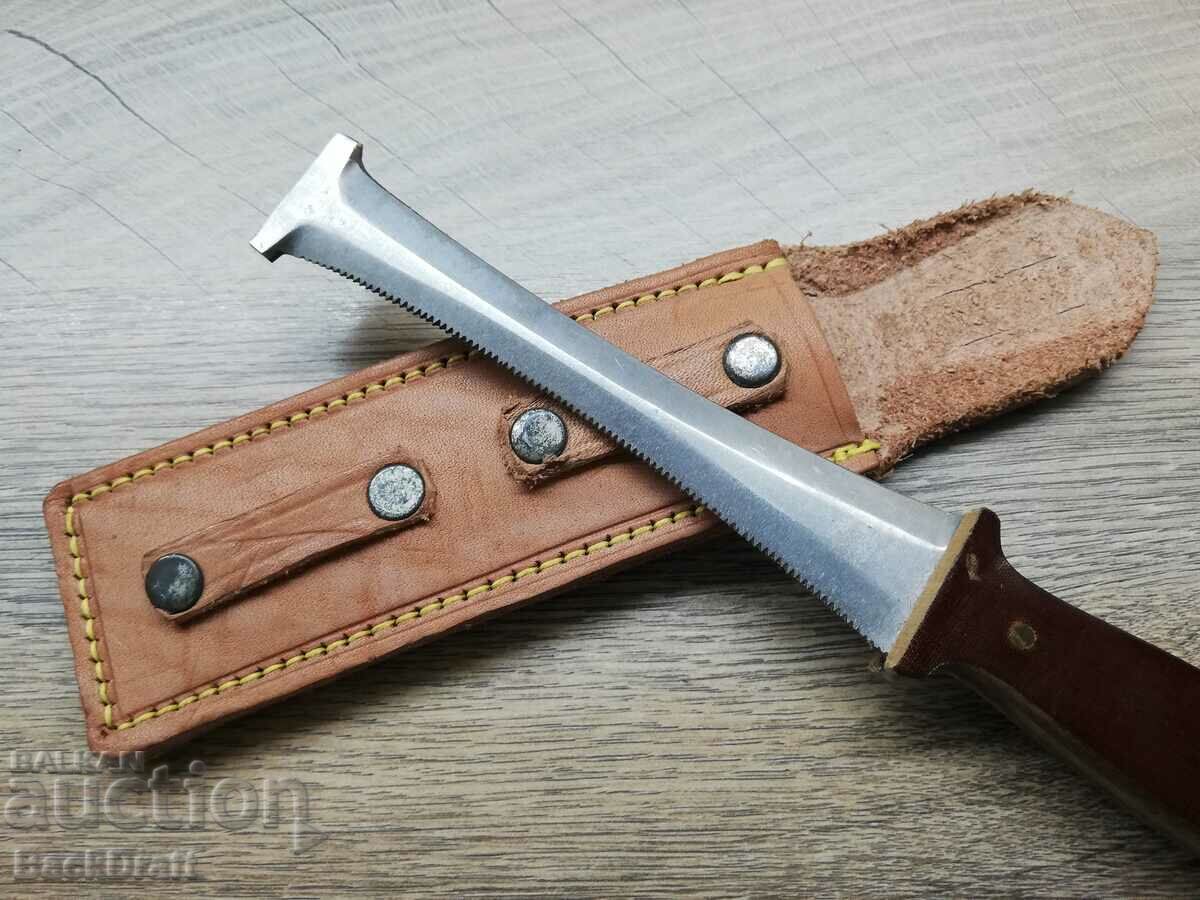 BULGARIAN LANDING, PARACHUTE KNIFE-CUTTER WITH LEATHER CUTTER - 5 BULGARIAN LANDING, PARACHUTE KNIFE-CUTTER WITH LEATHER CUTTER - 5