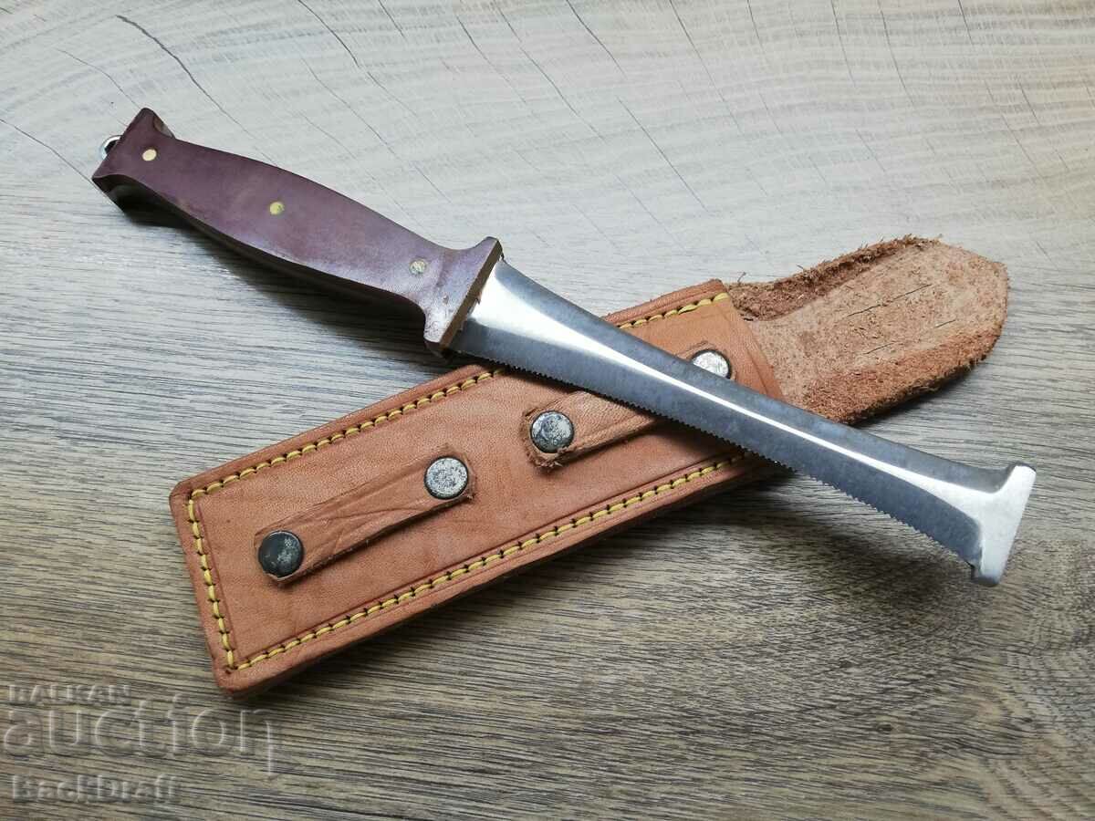 BULGARIAN LANDING, PARACHUTE KNIFE-CUTTER WITH LEATHER CUTTER - 6 BULGARIAN LANDING, PARACHUTE KNIFE-CUTTER WITH LEATHER CUTTER - 6