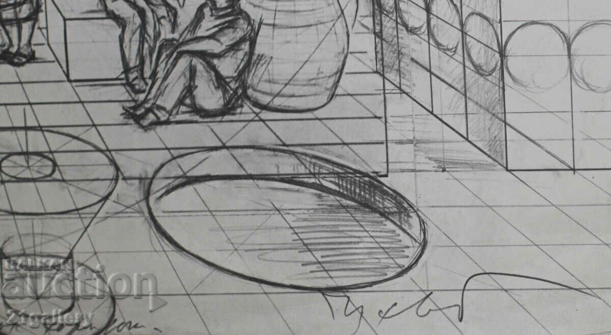 Prof. Petar Chuhovski (1922-1995) Lithography - 7 Prof. Petar Chuhovski (1922-1995) Lithography - 7