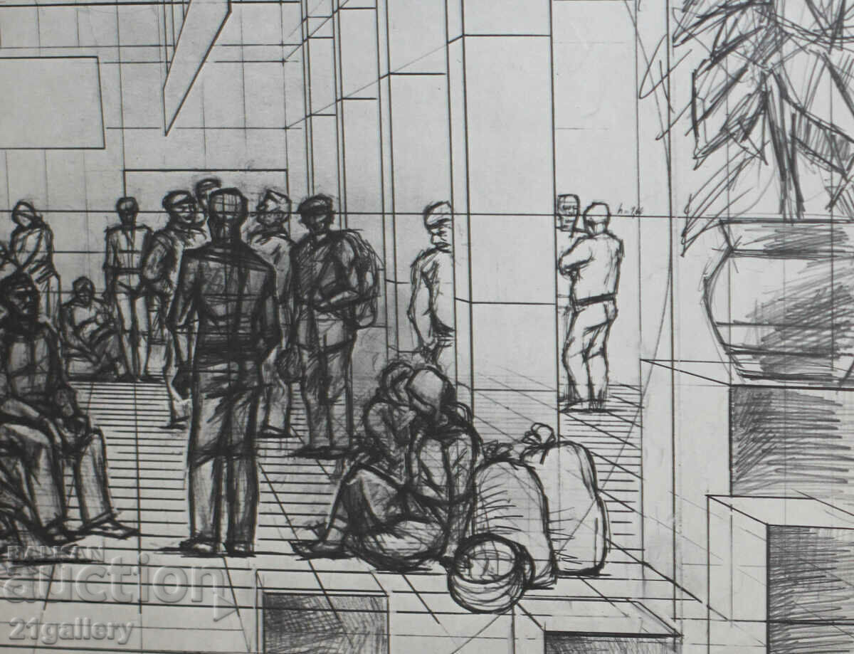 Prof. Petar Chuhovski (1922-1995) Lithography - 7 Prof. Petar Chuhovski (1922-1995) Lithography - 7