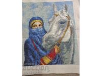 Tapiserie 29 cm. 34 cm. Mare