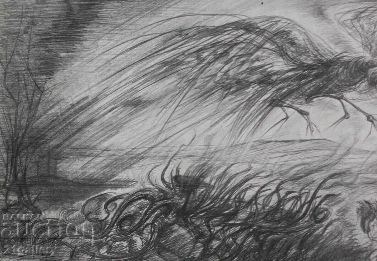 Auction Prof. Petar Chuhovski (1922-1995) Lithograph 1978 Auction Prof. Petar Chuhovski (1922-1995) Lithograph 1978