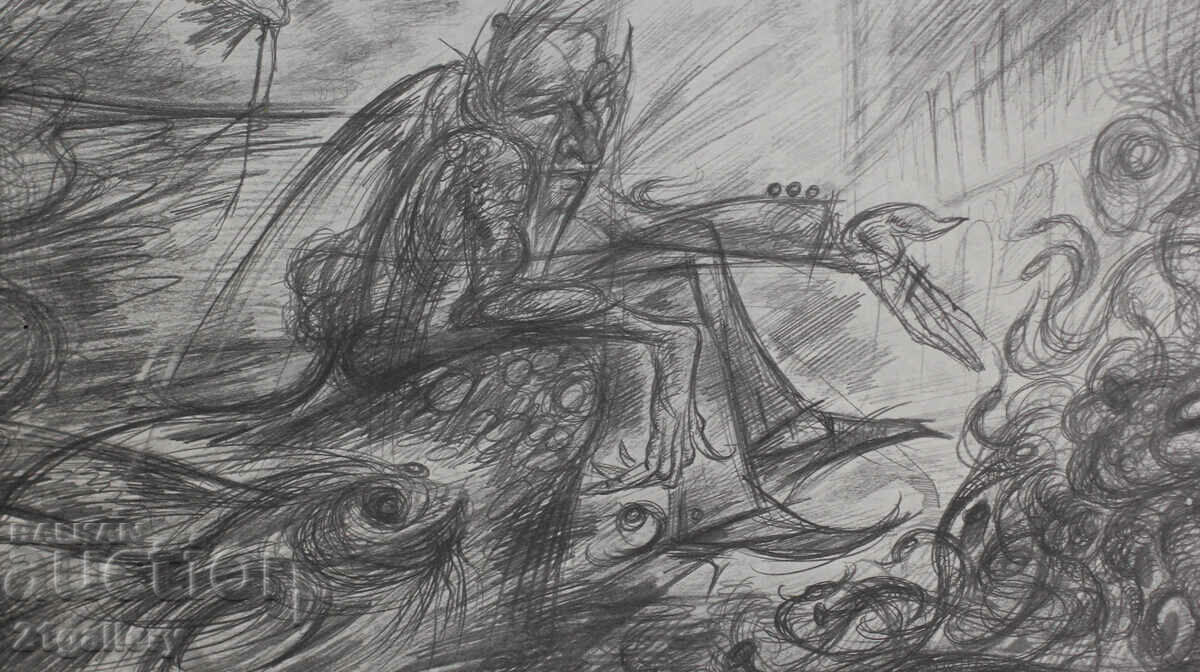 Prof. Petar Chuhovski (1922-1995) Lithograph 1978 - 7 Prof. Petar Chuhovski (1922-1995) Lithograph 1978 - 7