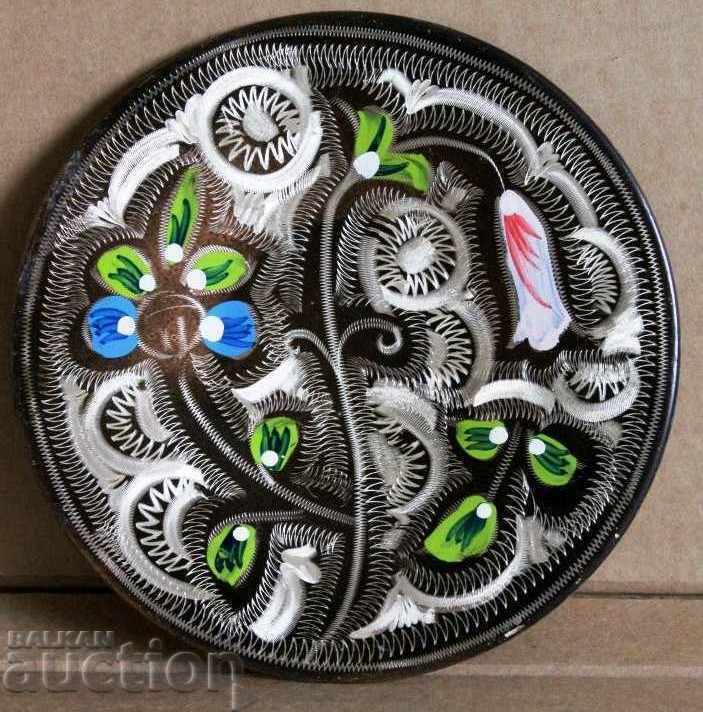 . OLD ARABIC AFRICAN COPPER PANEL PLATE WALL DECOR . OLD ARABIC AFRICAN COPPER PANEL PLATE WALL DECOR