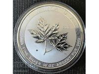 10 OZ SILVER 2017 CANADIAN MAPLE AF- UNC