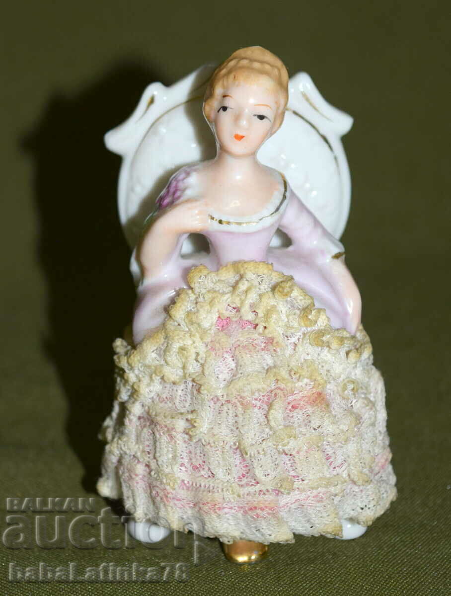 A very interesting porcelain figurine