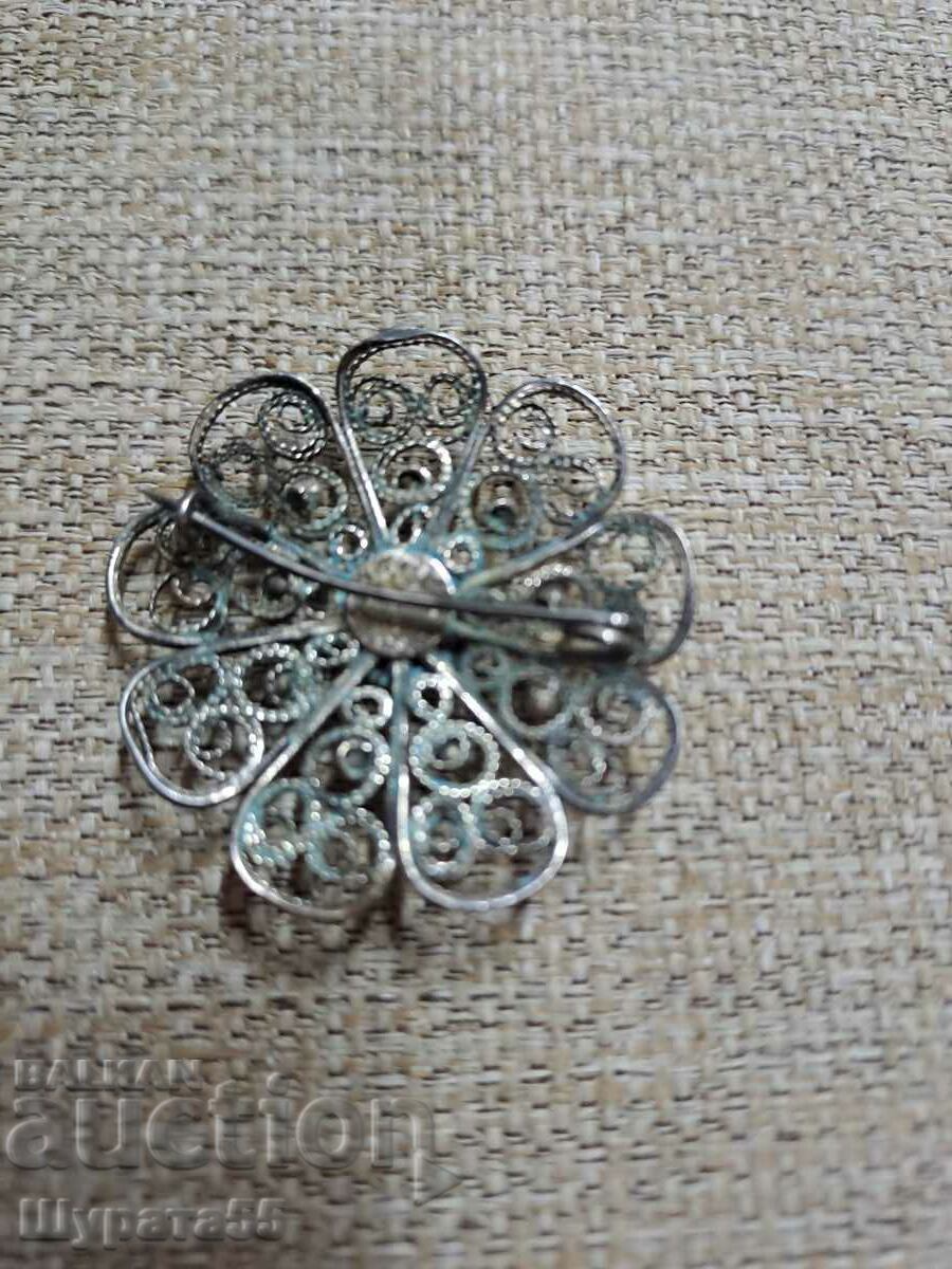Old filigree brooch 4/43g. 3.5 cm. with price 50.00 BGN | € 25.56 Old filigree brooch 4/43g. 3.5 cm. with price 50.00 BGN | € 25.56
