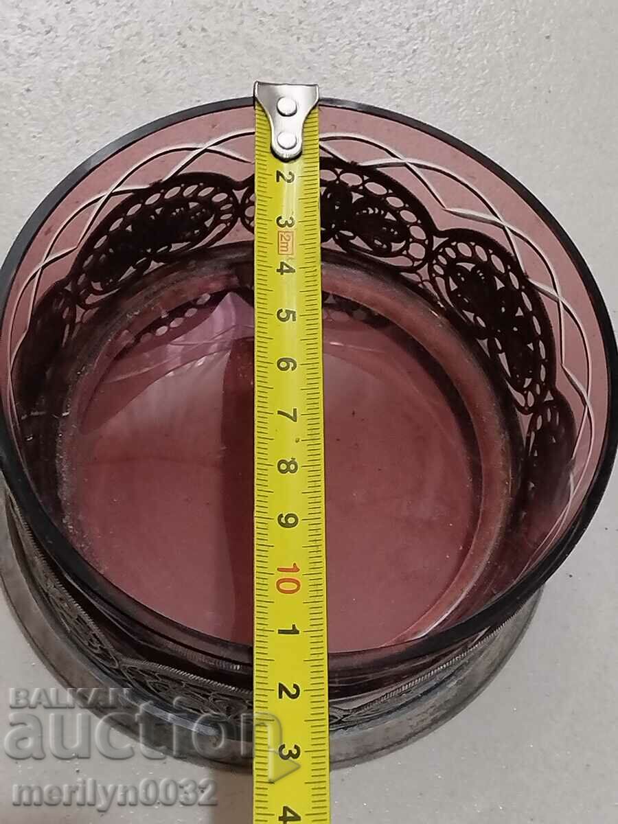 Delivery of Old glass candy box, USSR luxury dish Delivery of Old glass candy box, USSR luxury dish