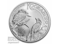 СРЕБРО 1 OZ 2023 АВСТРАЛИЯ - КУКАБУРА