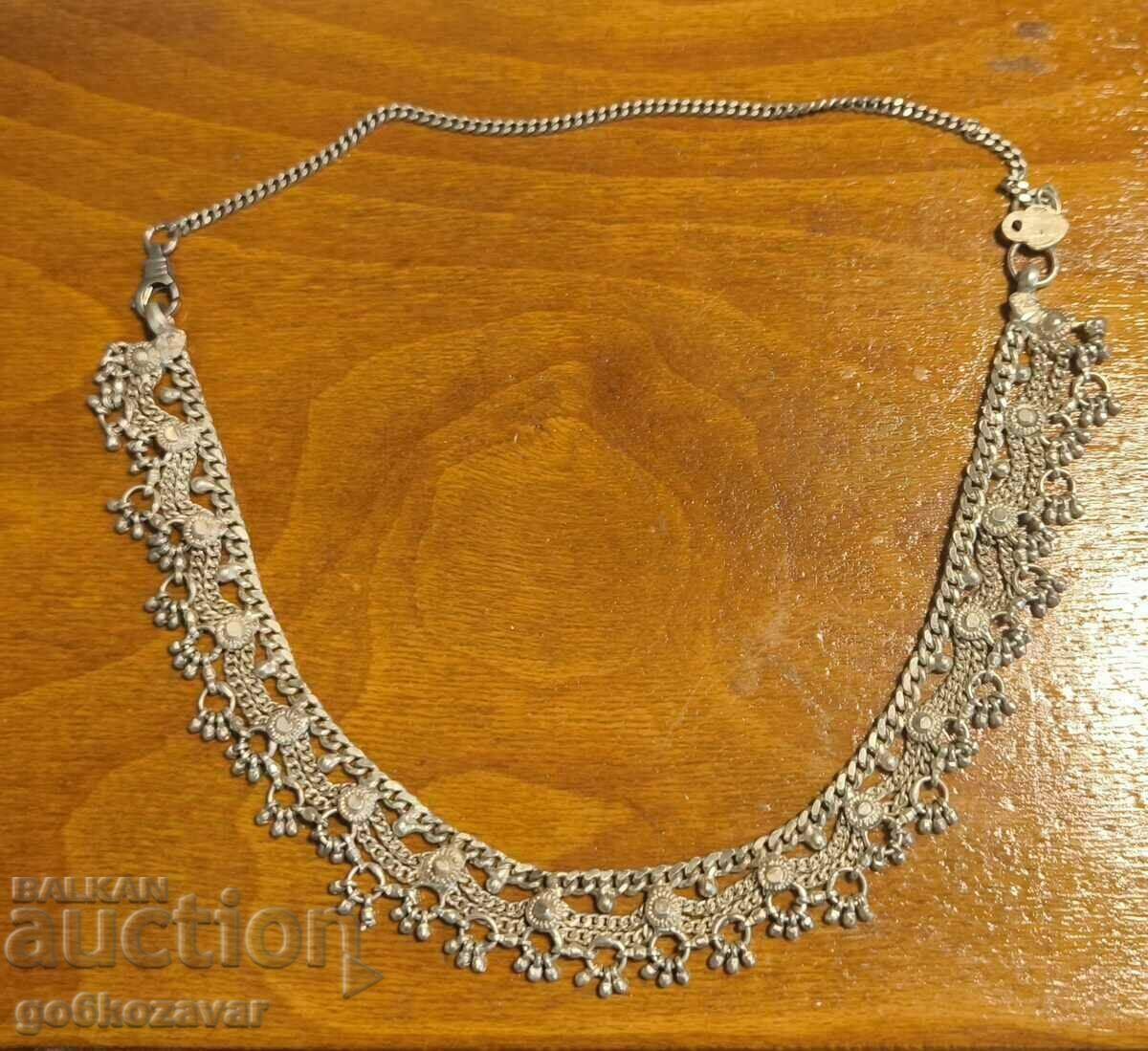 Old silver plated necklace! Jewelry! For folk costume! - 5