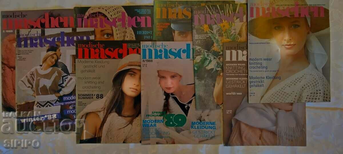 Maschen - 9 issues magazine knitting patterns from the 80s