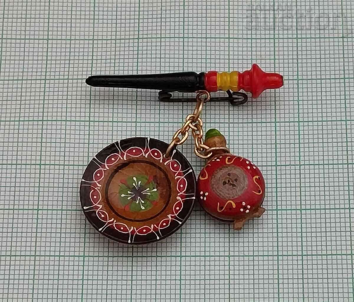 HURKA BAKLITSA PLATE OLD MARTENITSA ETHNOGRAPHY