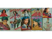 Magazines "BAZAAR" from 1980 to 1983. with tapestry designs