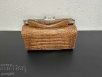 Jaguar crocodile leather bag. #6108