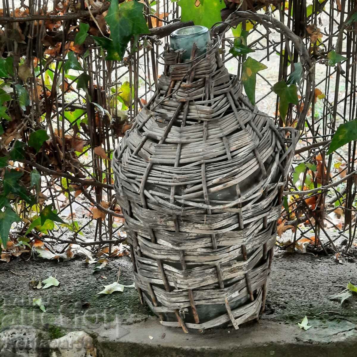 Old knitted damazana 5 liters. with price € 3.00 | 5.87 BGN Old knitted damazana 5 liters. with price € 3.00 | 5.87 BGN