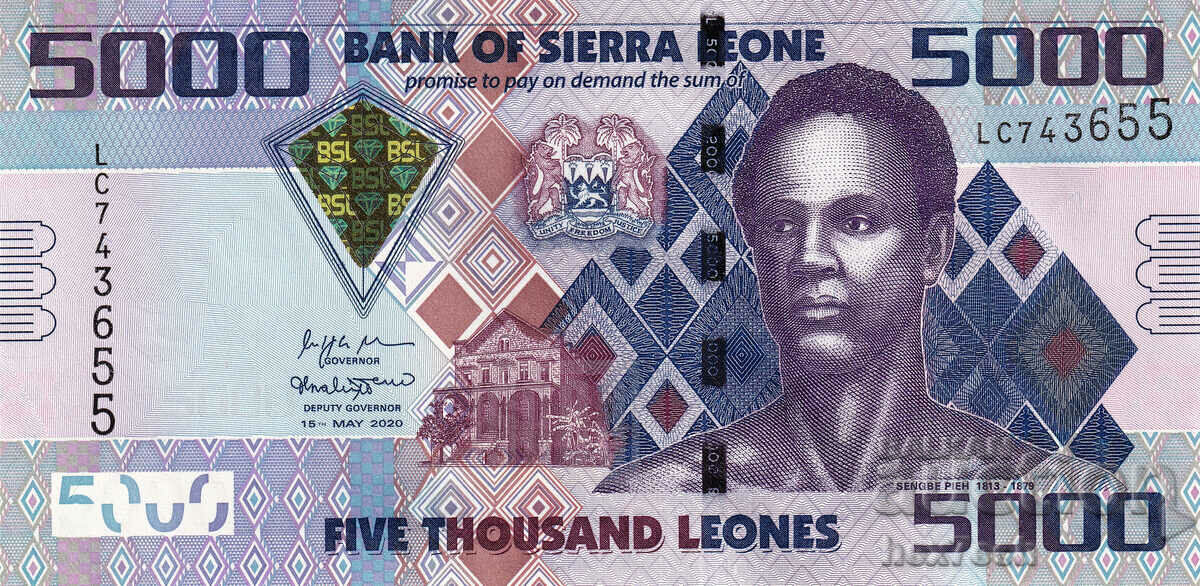 ❤️ ⭐ Sierra Leone 2020 5000 Leonese UNC new ⭐ ❤️ with price 7.99 BGN | € 4.09 ❤️ ⭐ Sierra Leone 2020 5000 Leonese UNC new ⭐ ❤️ with price 7.99 BGN | € 4.09