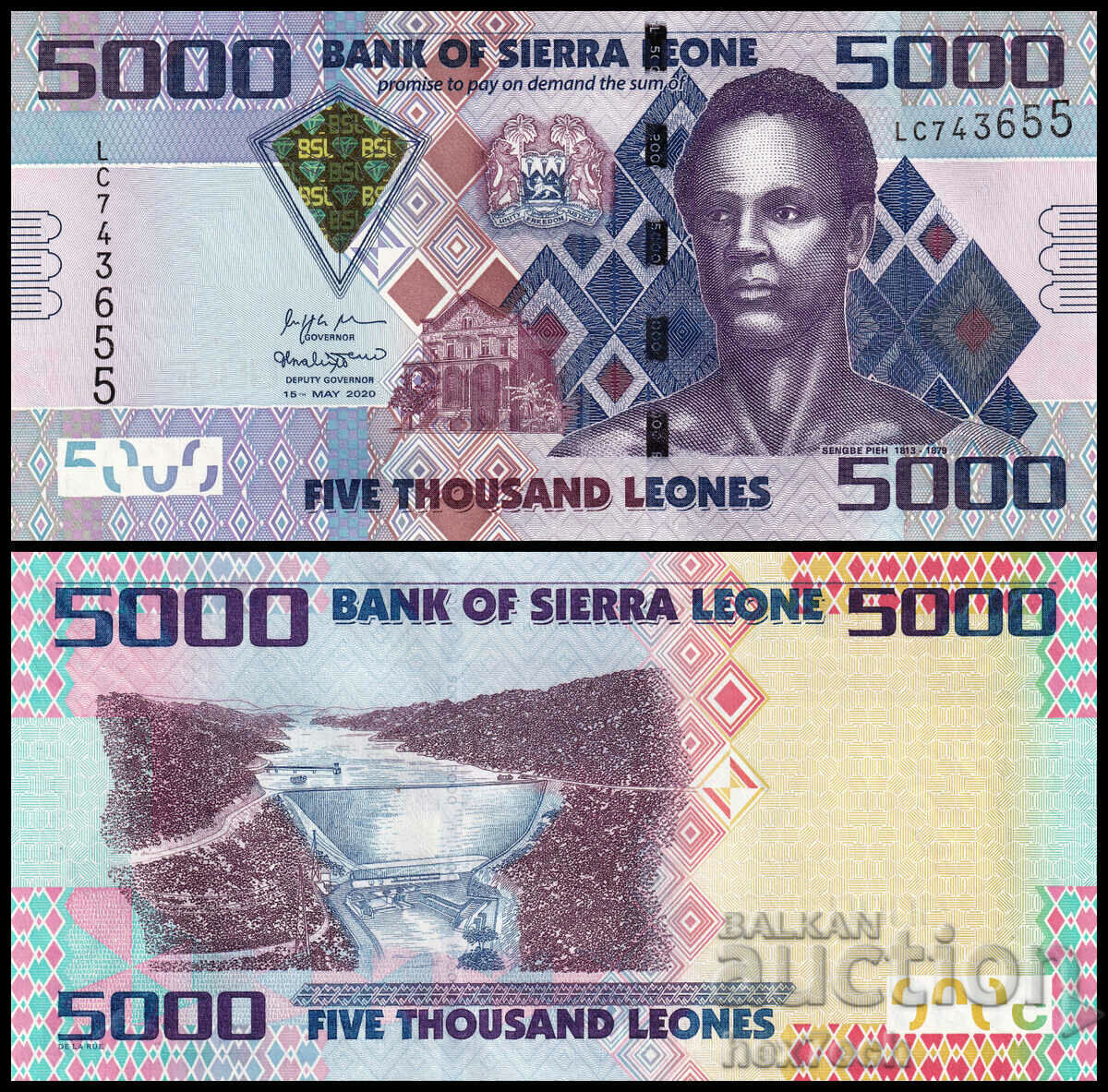 ❤️ ⭐ Sierra Leone 2020 5000 Leonese UNC new ⭐ ❤️ ❤️ ⭐ Sierra Leone 2020 5000 Leonese UNC new ⭐ ❤️