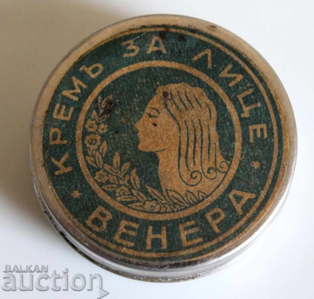 .ЦАРСКА ЛАМАРИНЕНА КУТИЯ КРЕМ ЗА ЛИЦЕ ВЕНЕРА ПЪЛНА МЕТАЛНА .ЦАРСКА ЛАМАРИНЕНА КУТИЯ КРЕМ ЗА ЛИЦЕ ВЕНЕРА ПЪЛНА МЕТАЛНА