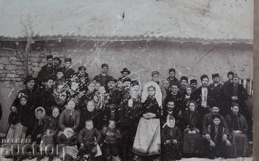 Auction  .LATE 19TH CENTURY OLD PHOTO WEDDING CARDBOARD PHOTO WEDDING