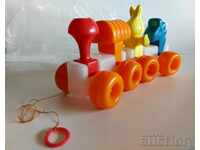 . SOC CHILDREN'S PLASTIC PULL TRAIN TOY