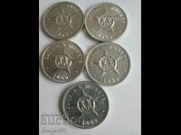 1969 20 centavos Cuba 5 pcs