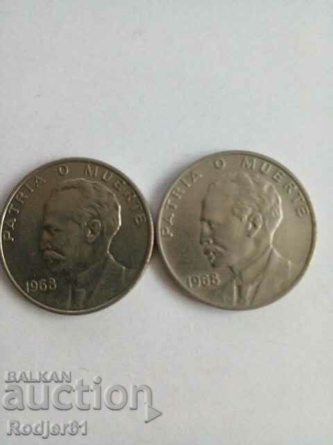 1968 20 сентавос Куба 2 бр с цена € 1.50 | 2.93 лв.
