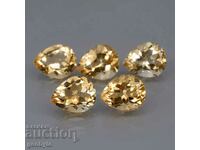 Citrin natural 5 buc/14,37 ct.