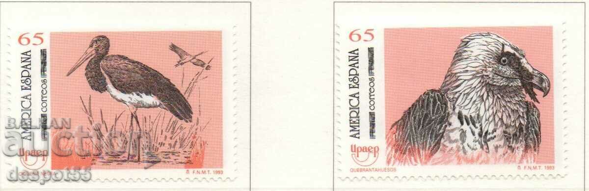 1993. Испания. Америка UPAEP - Птици.