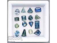 16 buc/4,14 Ct Safir