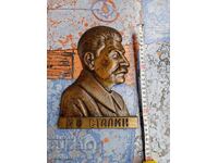 Bas-relief of Stalin