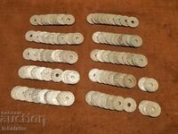 100 pieces Coins 25 centimes France