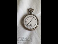 Swiss unique pocket watch with 24 hour dial