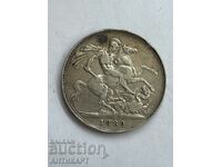 #2 Moneda de argint Anglia 1 coroană argint 1889