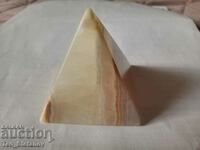 Natural onyx stone pyramid