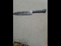 An old knife. Blade 18 cm. 28 cm.