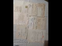 13 pcs. Invoice sheets 1940