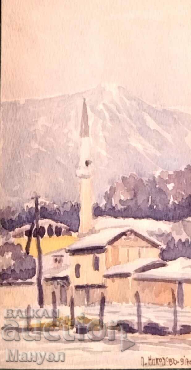 Auction Old Master Watercolor - 1917 Auction Old Master Watercolor - 1917