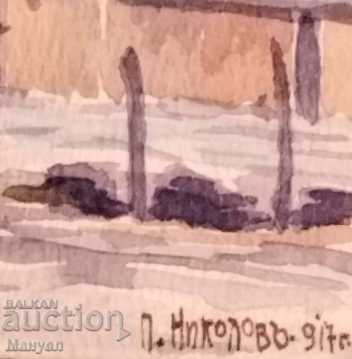 Old Master Watercolor - 1917 - 5 Old Master Watercolor - 1917 - 5